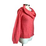American Eagle  Outfitters Chunky Knit Off Shoulder Cowl Style Coral Sweater Sz S Photo 1