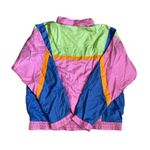 Vintage Shell Shock Colorful Windbreaker Pink Size XL Photo 2