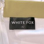 White Fox Boutique Wild Fox Time Of My Life Strapless Mini Dress White Green Stripe Bodycon Small Photo 4