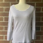 Cable & Gauge Striped Bell Sleeved Sweater Photo 0