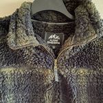 Alpine Design Alpine Sherpa Long Oversized Plaid Pullover Photo 3