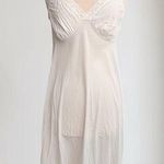 Shadow Line Vintage Slip Dress White Lace Trim M L Large XL 36 Photo 0