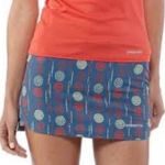 Patagonia Blue and Red Mini Skirt Tie Front Casual Photo 0