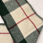 Amana Woolen Mills Red and Green Plaid Wool Scarf Made in USA Photo 6