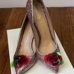 Charlotte Olympia Desiree festive glitter pump Heels Stiletto Shoes size 38 Photo 0