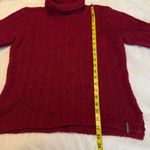 Columbia  Knit Sweater Mock Neck Women’s Size Large Dark Red Outdoors Photo 7