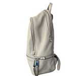 Michael Kors  Rhea Zip Leather LARGE Greige Backpack Photo 3