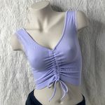 Suzette Collection Crop Top Lavender With Ruched Lace Photo 0