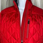 Lands' End Jacket- Winter Coat- Vibrant Red- Zippered jacket with side pockets Photo 2