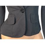 No Boundaries NEW  Black Sequin Lapel Holiday Party Knit Blazer w/ Stretch S 3-5 Photo 2