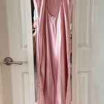 NEW LilySilk Full Length Silk Lacy Nightgown Size Small Pink Photo 6