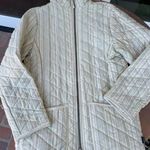 Barbour Vtg  Cream + green quilted jacket Photo 2