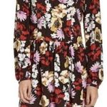 Hinge  Dress Size XS Floral Shift Long Sleeve Wedding Guest Church Shower Photo 0