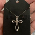 10kt Gold Cross with 10k Box Chain Photo 0