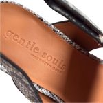 Gentle Souls NEW Leather Lavern Sandals Pewter Snake Snakeskin Size 8 Photo 5