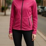 Nike Dri Fit Full Zip Women’s Jacket Small Pink Athleisure Activewear Photo 0