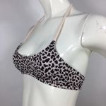 Topshop Smocked Leopard Bikini Top Blush 6 Photo 3