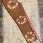 PacSun Mom jeans high rise tan with white tie dye circles 28 Photo 11