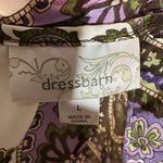 Dress Barn Purple White Green Paisley Halterneck Silk Feel Long Tank Top Large Photo 14