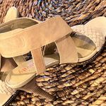 LEVITY High Heels Suede Soft Leather Eucalipto Tory Taupe Braided Crisscross 7 Tan Photo 2