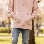 Carhartt Soft color peach Cowl Neck Sweater Photo 0