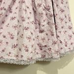 Aeropostale Dress Purple Floral Milkmaid Coquette Cottagecore Prairie Lace Large Photo 6