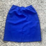 Gregory Designs Vintage Two Piece Skirt Suit Set Blue & Black 16 Photo 6