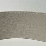 Saint Laurent  YSL Snakeskin Python Vintage White Covered Buckle Corset Belt Photo 9