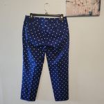 J. CREW Women's Sz 4 Blue White Polka Dot SKIMMER PANT A4178 Photo 4