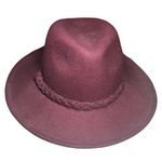 Silence + Noise  maroon wool brim hat fall winter boho outdoor pictures braided Photo 0