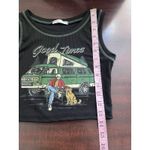 Van By The River Woman’s Small Crop Top Ribbed Black Photo 2