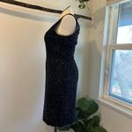 JMB Vintage Black Hand Beaded Sequin Sleeveless Knee Length Dress Size Large Photo 1