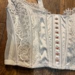 Victoria's Secret Victoria's‎ Secret Dream Angels White Lace Corset Top Medium Womens Hook Loop Photo 1