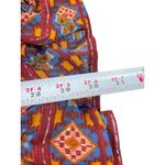 Woman Within 2X Boho Southwestern Blouse Red Multicolor Print Sheer Top Tunic Photo 7