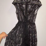 Donna Morgan  Black Lace Midi Dress Photo 0