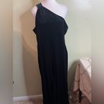 Banana Republic  one shoulder Maxi velvet black jumpsuit- size XL Photo 2