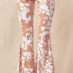 Sunland 17 high rise cowhide flare with frayed hem jeans size Small Photo 0