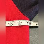 Tommy Hilfiger Red and Navy Cowl Neck Sweater Dress Size L Photo 10