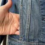 American Eagle Outfitters Womens Blue Long Sleeve Button Front Denim Jacket XS Photo 1