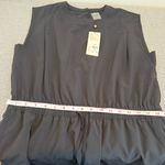 CALIA Women's Dolphin Hem Extended Shoulder Dress size L black Size L Photo 4