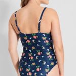 Modcloth NWOT Brandy Underwire One-Piece Navy Strawberry Print Swimsuit Small Photo 1