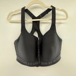 Under Armour  Front Zip Sports Bra Women's 38D Black High Support Photo 0