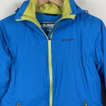 Columbia Ski Jacket Women Small Blue Titanium Omni-Shield Hooded Outdoor Photo 1