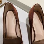 Women's Chunky Block Low Heels Pumps Work Office Dress Shoes Size 6 Brown Photo 7