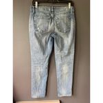 Tommy Hilfiger Boyfriend Jeans - Distressed with Embroidered Flowers Size 2 Photo 1