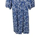 Boden Womens Dress Size 4 Blue White Floral Print Short Sleeve Casual Photo 2
