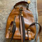 Patricia Nash  Tan Leather Backpack Like New Brown Medium Fashion Purse Bag Photo 1