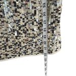 Goldie Twilight Camisole Top Womens M Silver Cream Sequin Sparkles Shimmer Glam Photo 10