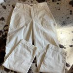 Marine layer MARINE LAYER Cream Maya Slim Straight Utility Pants Size 6 Photo 6