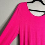 Eloquii NWOT Ribbed Long Sleeve Pink Top Open Back Stretchy Plus Size 18 / 20 Photo 5